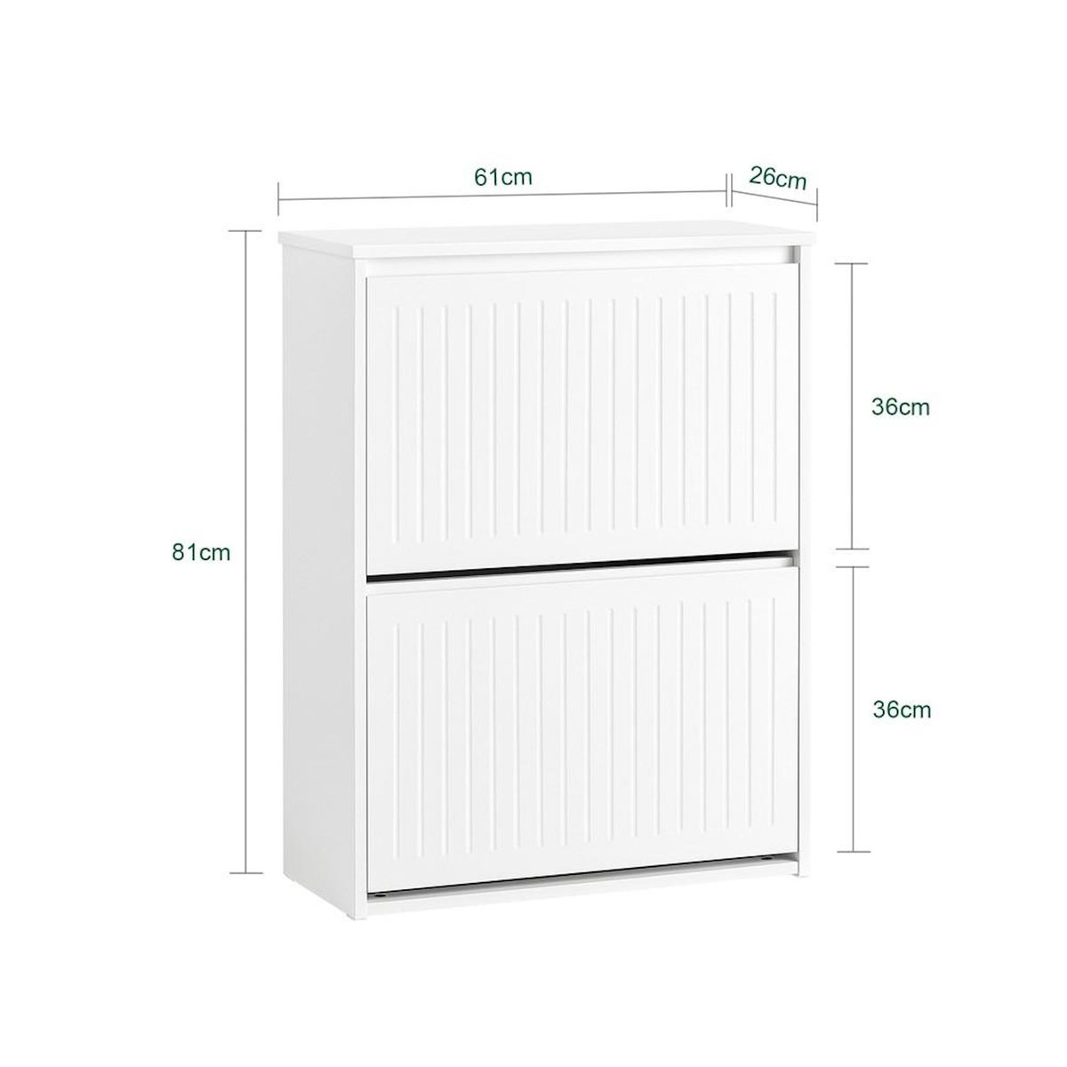 SOBUY SoBuy - Meuble À Chaussures 2 portes - Nordique - FSR165-K