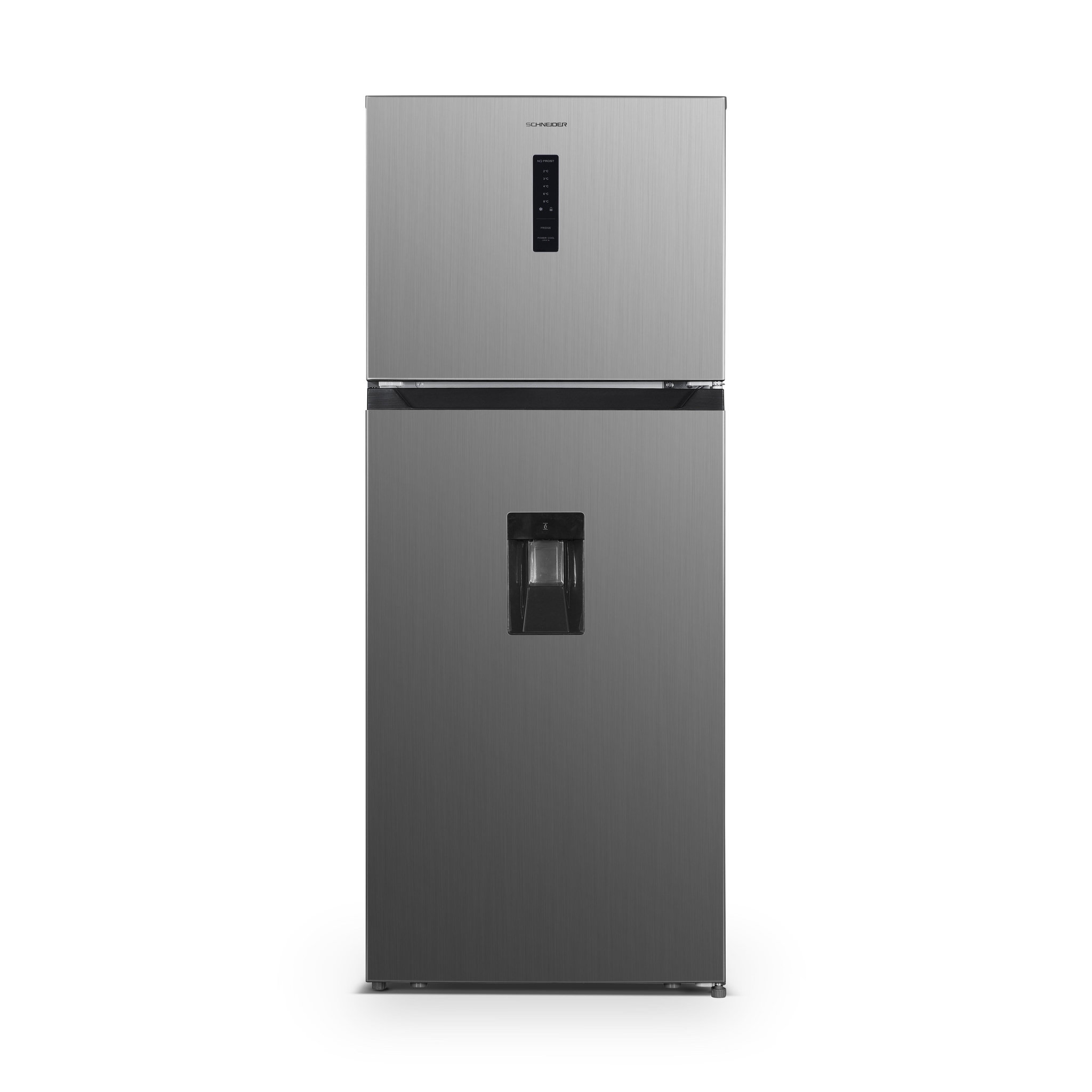 SCHNEIDER Réfrigérateur double porte 413L Inox - SCDD413NFWD-XE