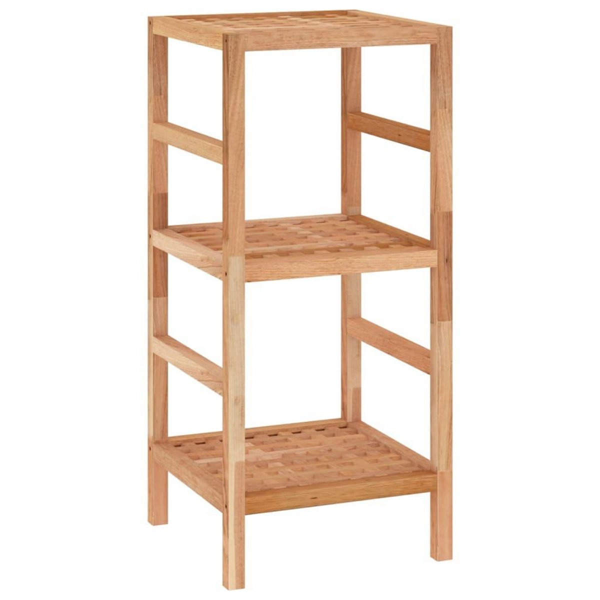 VIDAXL Etagere de salle de bain 35,5x35,5x79 cm Bois massif de noyer