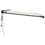 Voir la diapositive 4 : VIDAXL Auvent retractable creme 4x3 m tissu et aluminium