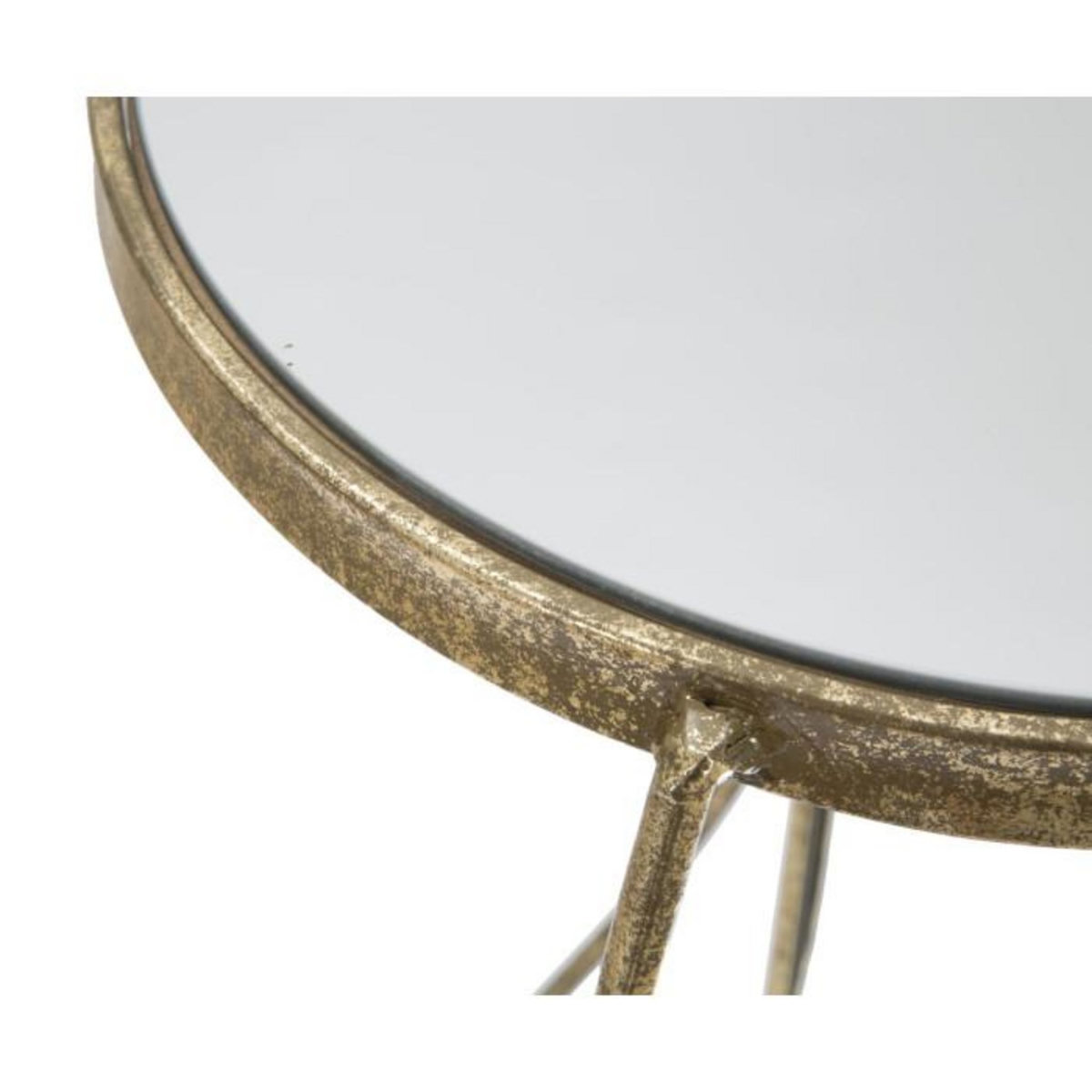 Paris Prix Table d'Appoint 4 Niveaux  Twisty  86cm Or