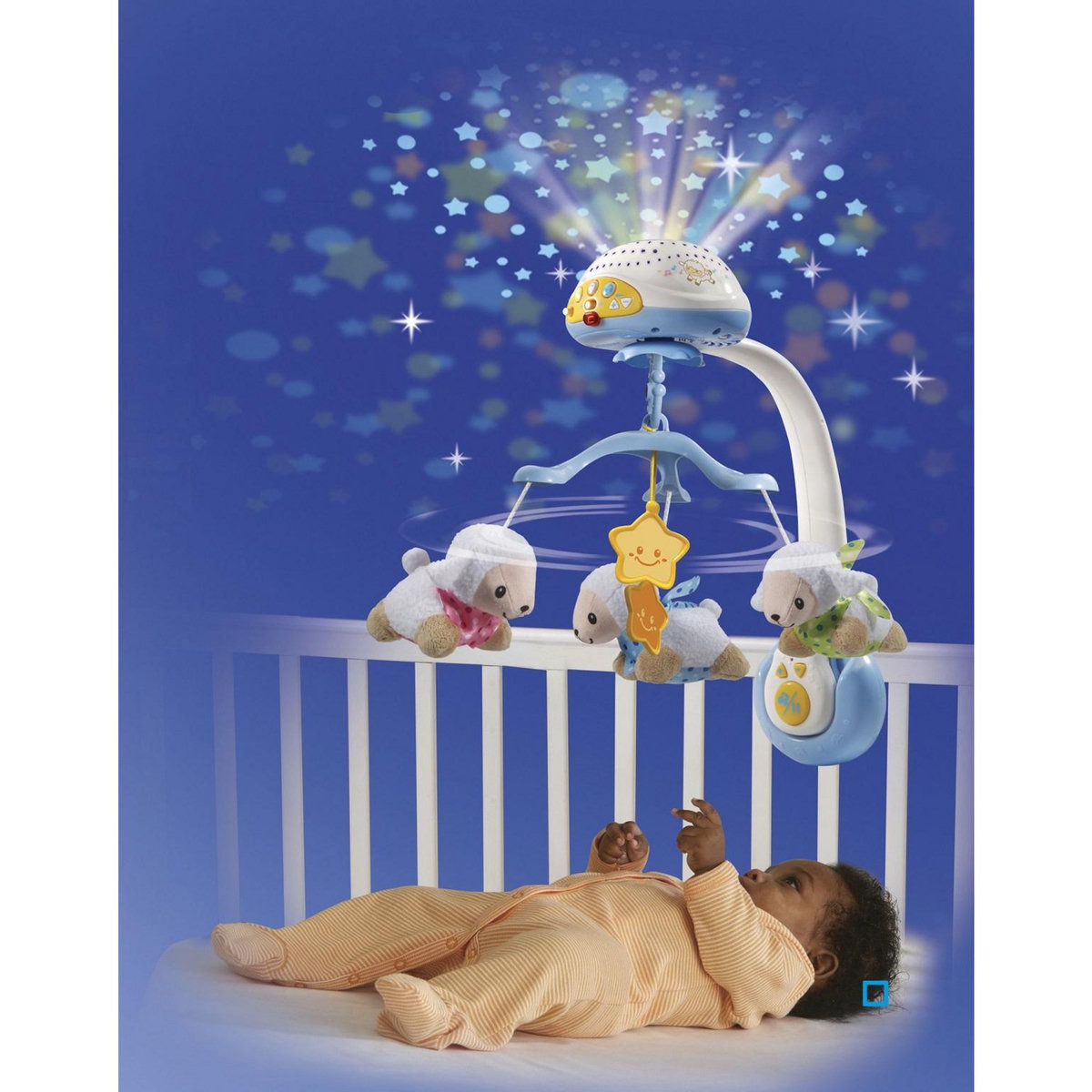 VTECH Lumi mobile compte-moutons bleu 
