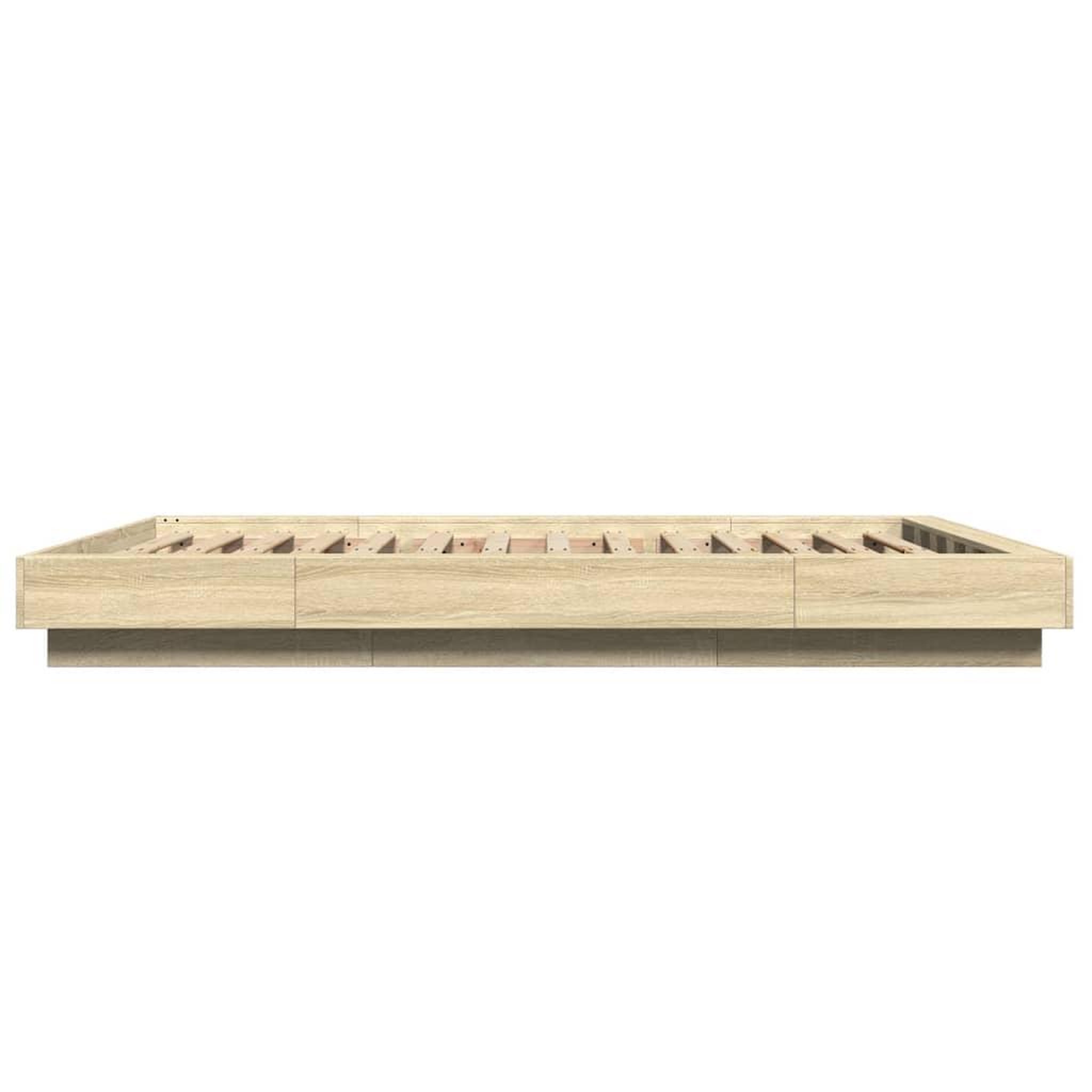 Voir la diapositive 5 : VIDAXL Cadre de lit sans matelas chene sonoma 140x200 cm