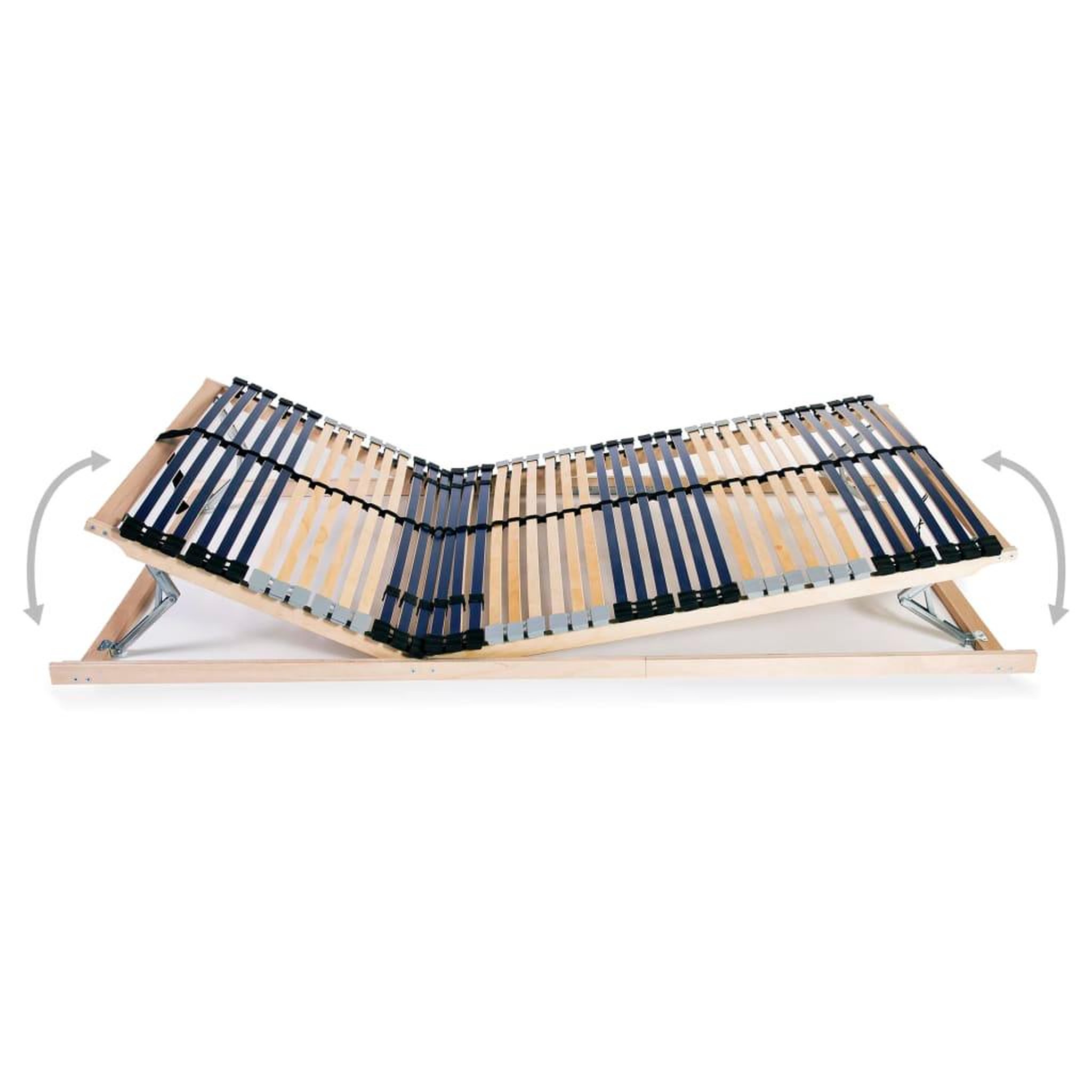 Voir la diapositive 4 : VIDAXL Sommier a lattes sans matelas avec 42 lattes 7 zones 140x200 cm