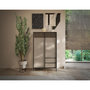 Voir la diapositive 1 : BEST MOBILIER Jules - buffet haut - 2 portes et 2 étagères - 106x177 cm