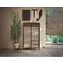 Voir la diapositive 1 : BEST MOBILIER Jules - buffet haut - 2 portes et 2 étagères - 106x177 cm