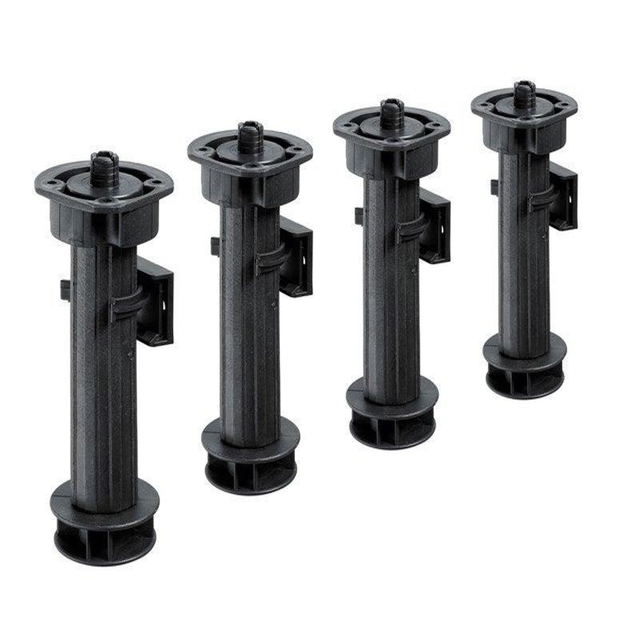 CENTRALE BRICO Lot de 4 pieds plastique à visser, H.150 mm