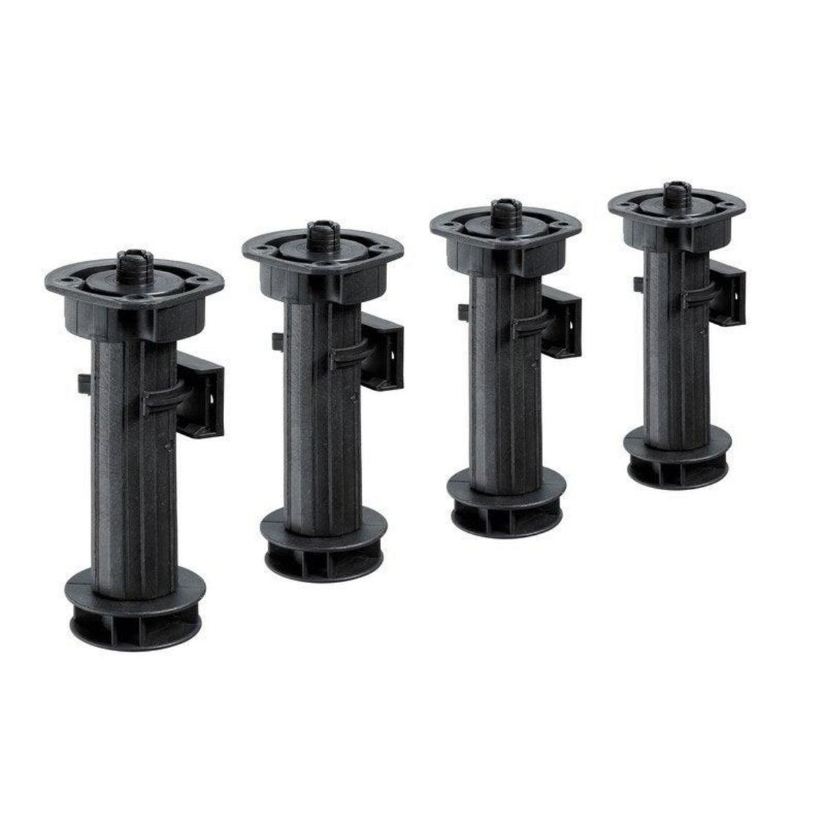 CENTRALE BRICO Lot de 4 pieds plastique à visser, H.150 mm