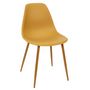 Voir la diapositive 5 : TOILINUX Lot de 6 Chaises style scandinave Mila avec pieds en métal - Jaune