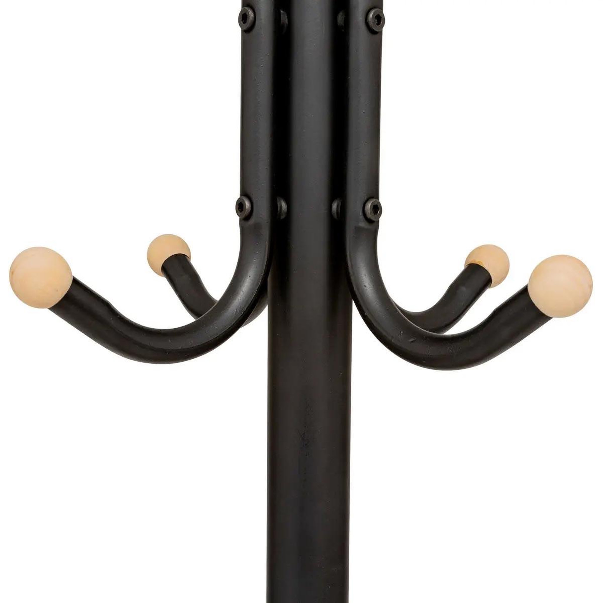 Voir la diapositive 3 : FIVE Porte-manteau en métal  11 patères  177cm noir