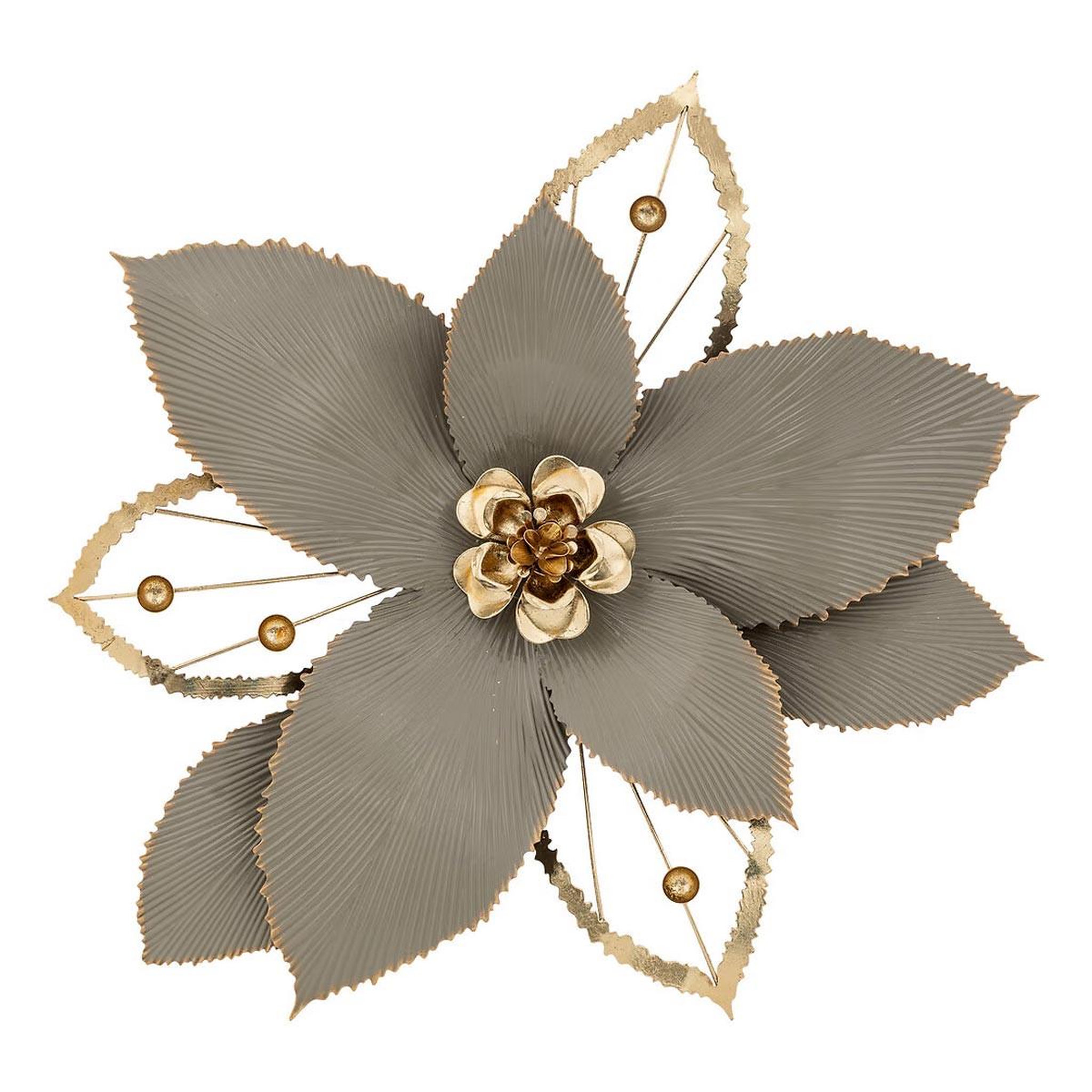 ATMOSPHERA Décoration murale en métal  marjorie  56cm doré