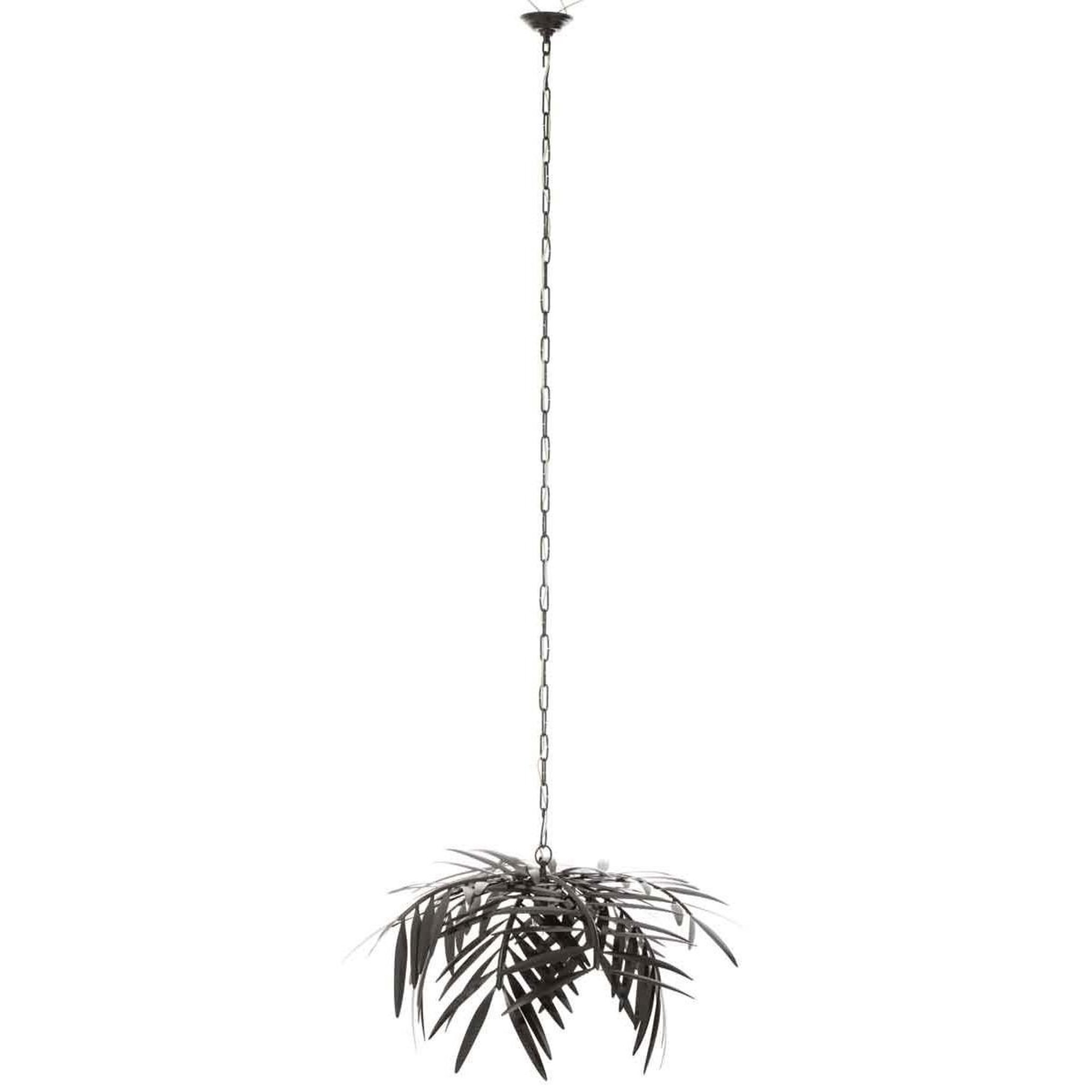 Voir la diapositive 4 : J-LINE Lampe suspension design  feuille  202cm noir