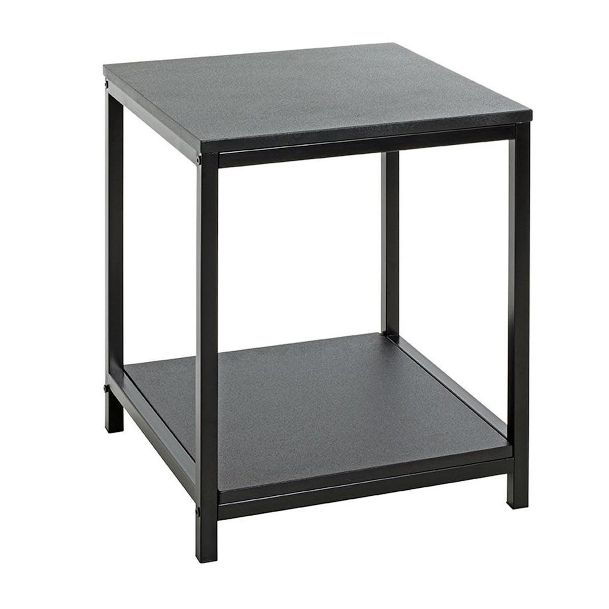 Paris Prix Table d'Appoint Carrée  Longo  50cm Noir
