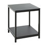 Voir la diapositive 1 : Paris Prix Table d'Appoint Carrée  Longo  50cm Noir