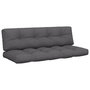 Voir la diapositive 2 : VIDAXL Coussins de palette lot de 2 anthracite tissu