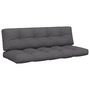 Voir la diapositive 2 : VIDAXL Coussins de palette lot de 2 anthracite tissu