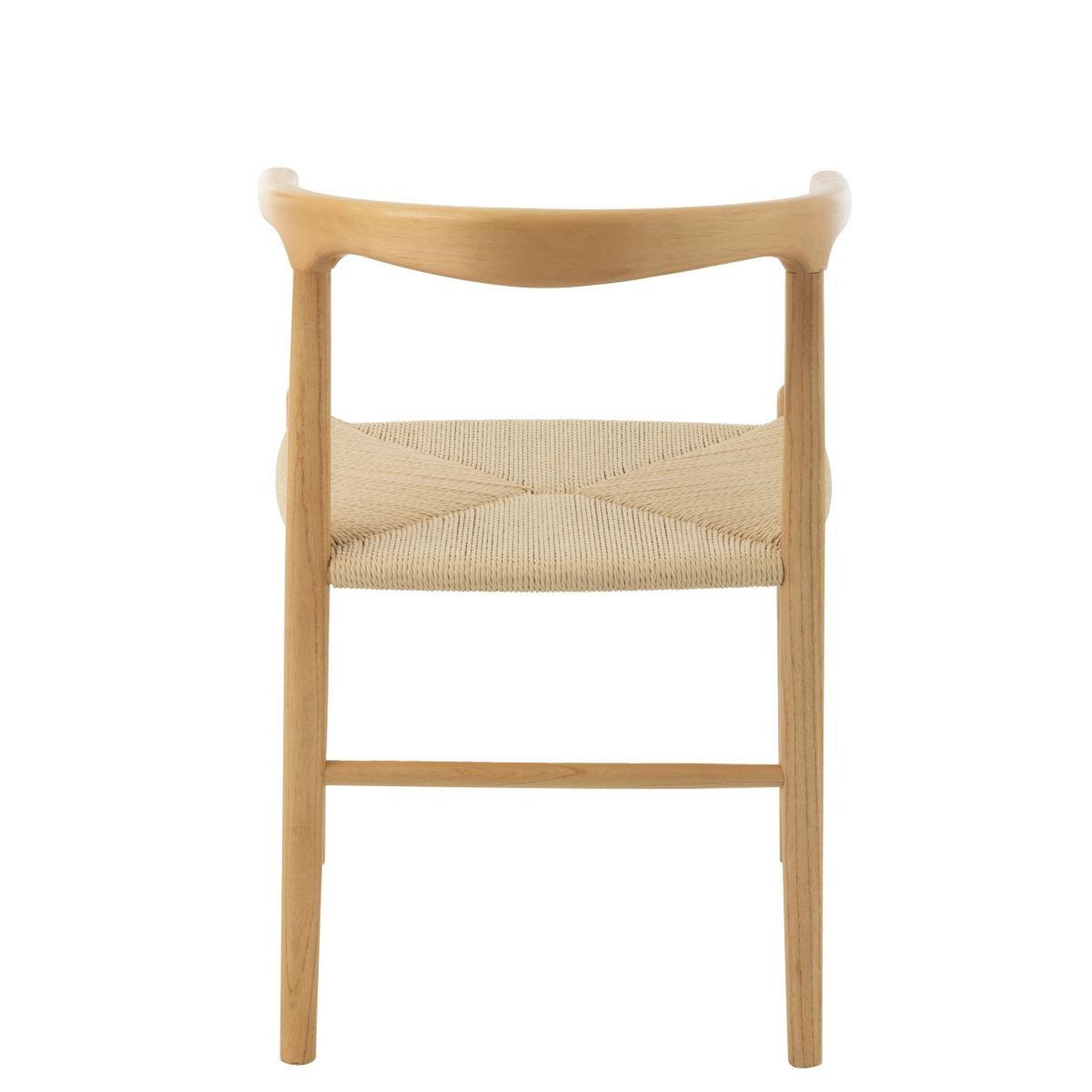 Voir la diapositive 4 : J-LINE Chaise en bois  toon  76cm naturel