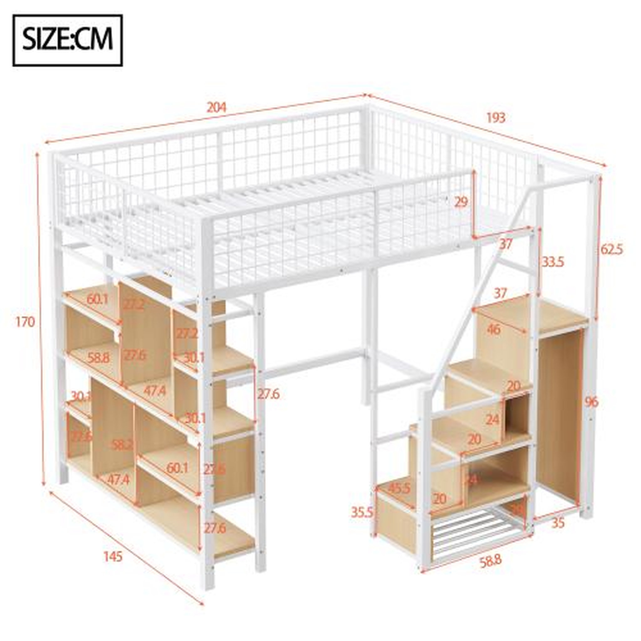 Voir la diapositive 3 : MERAX Lit mezzanine