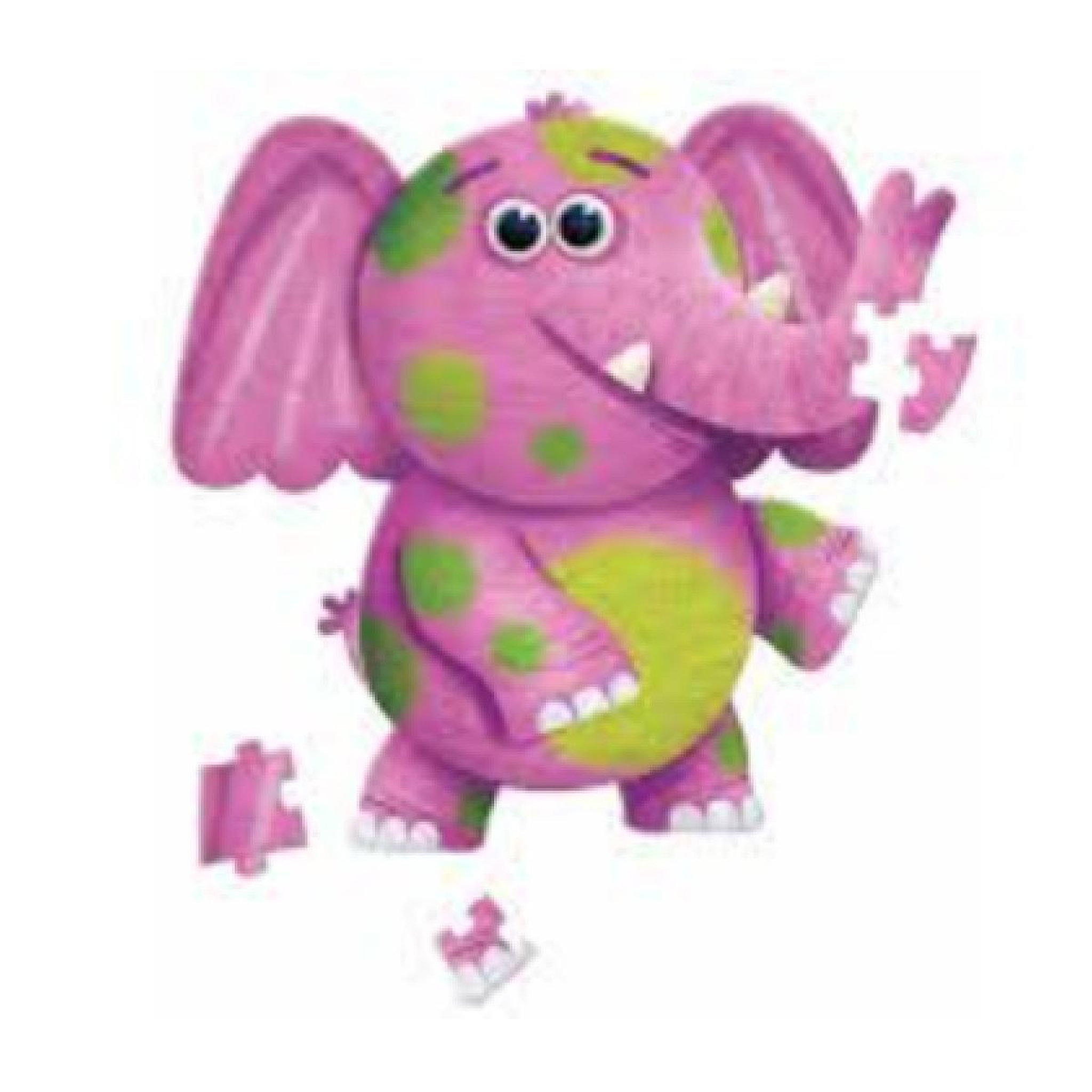 Voir la diapositive 2 : CROCODILE CREEK Puzzle Jumbo - 48 pieces - elephants