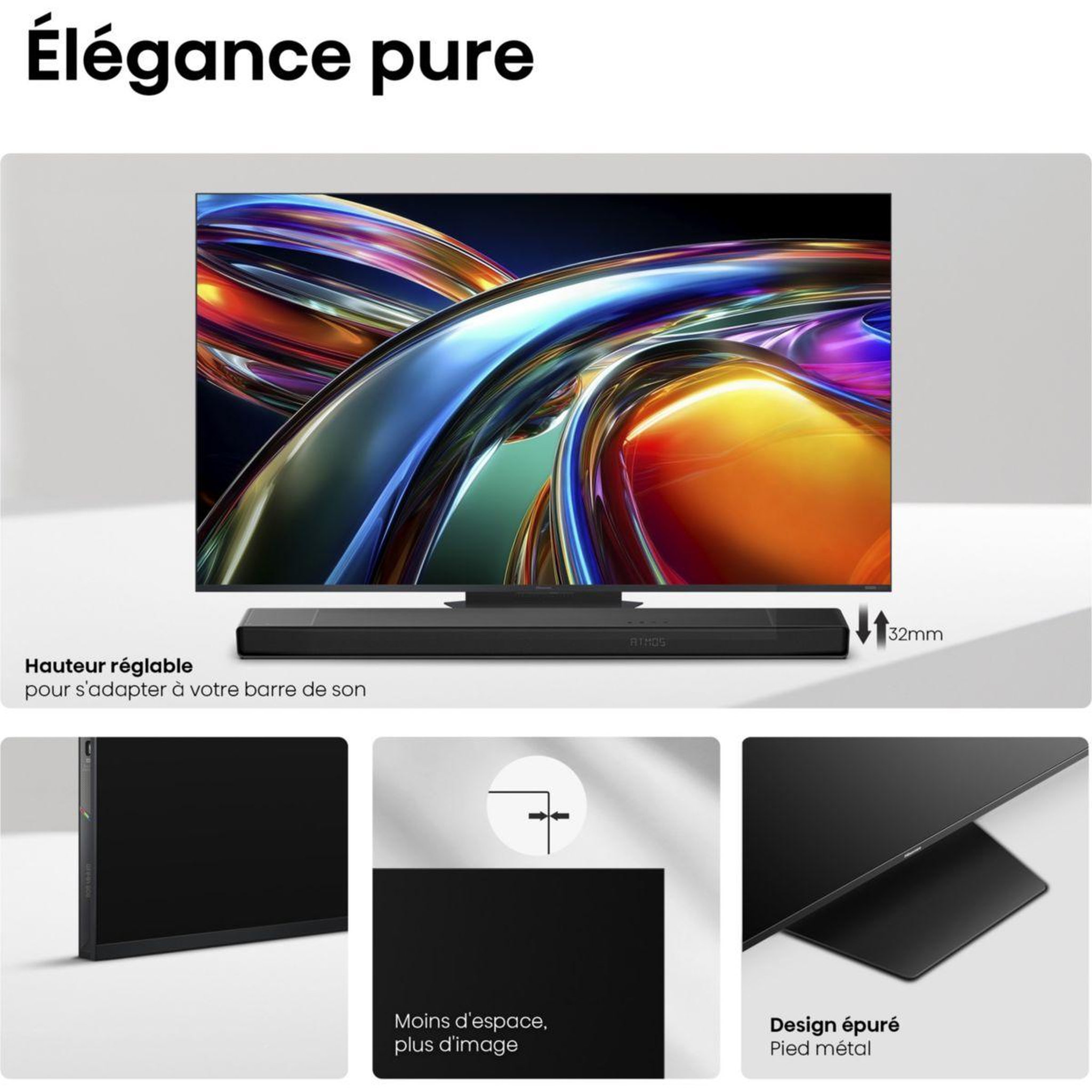 Voir la diapositive 5 : Hisense Tv rgb 85ur9s (2026) 85  (215 cm)