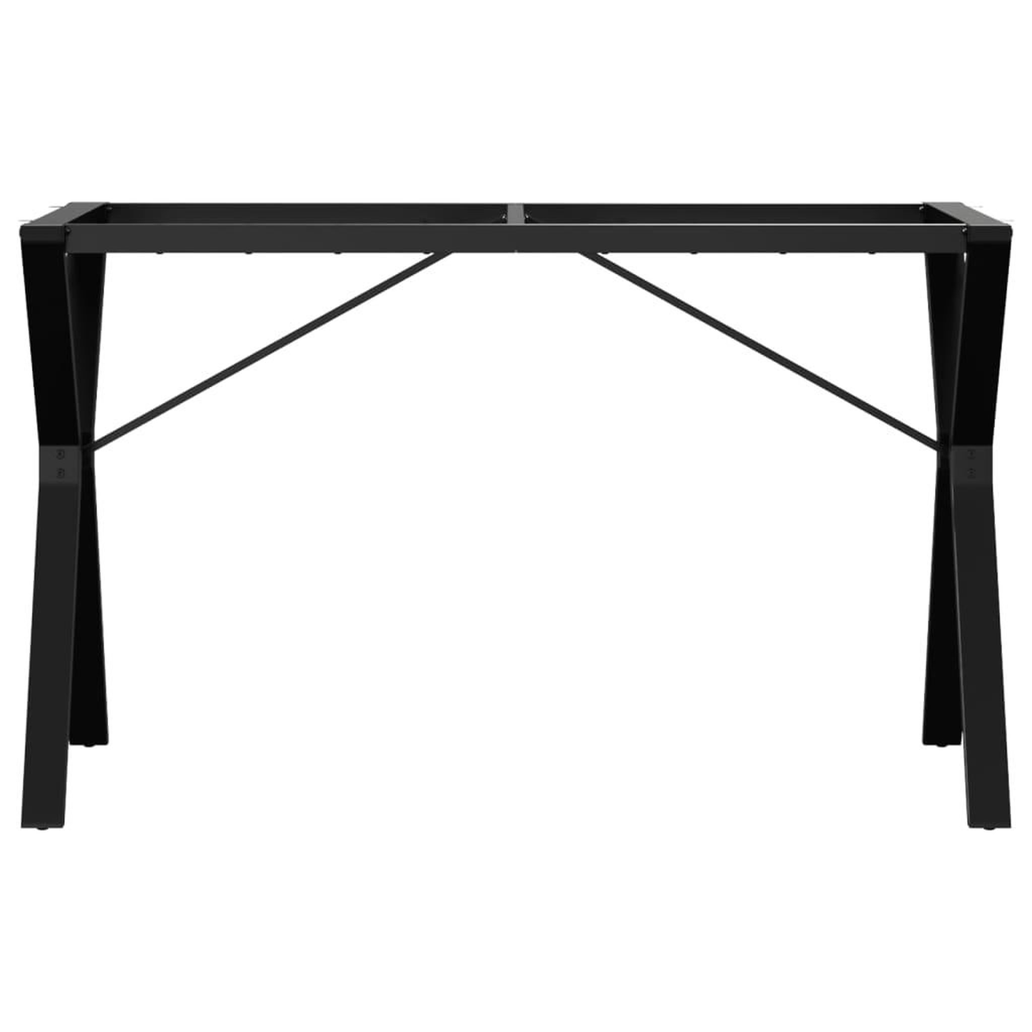 Voir la diapositive 4 : VIDAXL Pieds de table a manger cadre en Y 120x60x73 cm acier