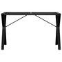 Voir la diapositive 4 : VIDAXL Pieds de table a manger cadre en Y 120x60x73 cm acier