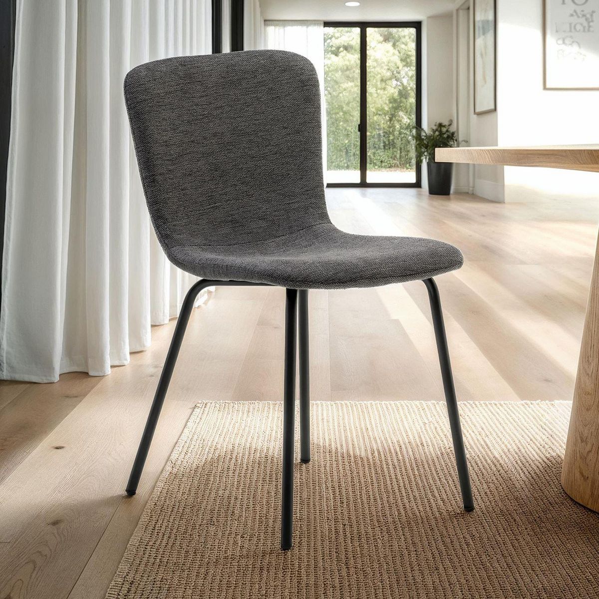 IDIMEX Lot de 4 chaises AUDREY en tissu