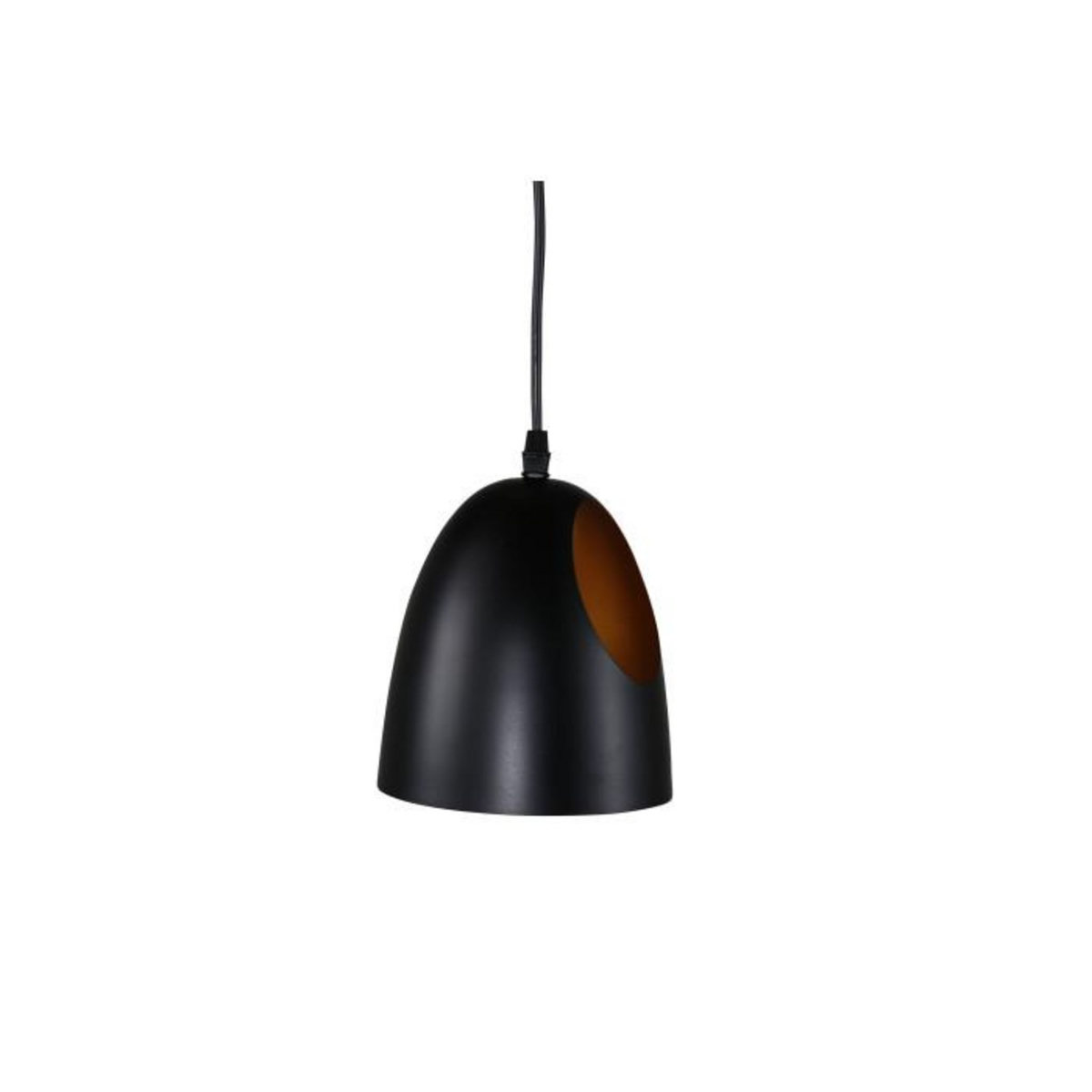 Paris Prix Lampe Suspension Design  Elda  17cm Noir
