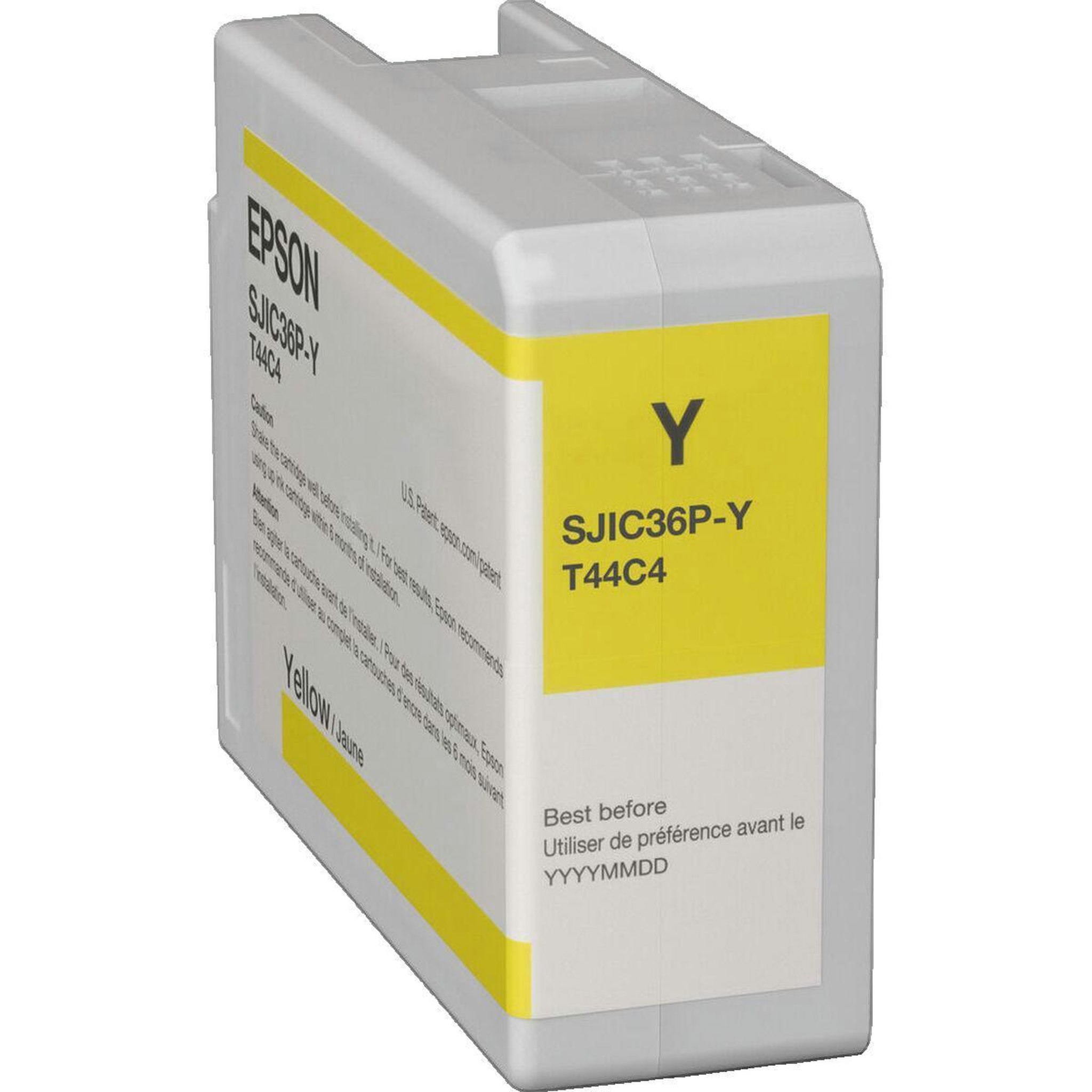 Epson Cartouche d'encre Epson SJIC36P(Y) - 80 ml - Jaune - Originale pour ColorWorks CW-C6000Ae, CW-C6000Pe, CW-C6500Ae, CW-C6500Pe