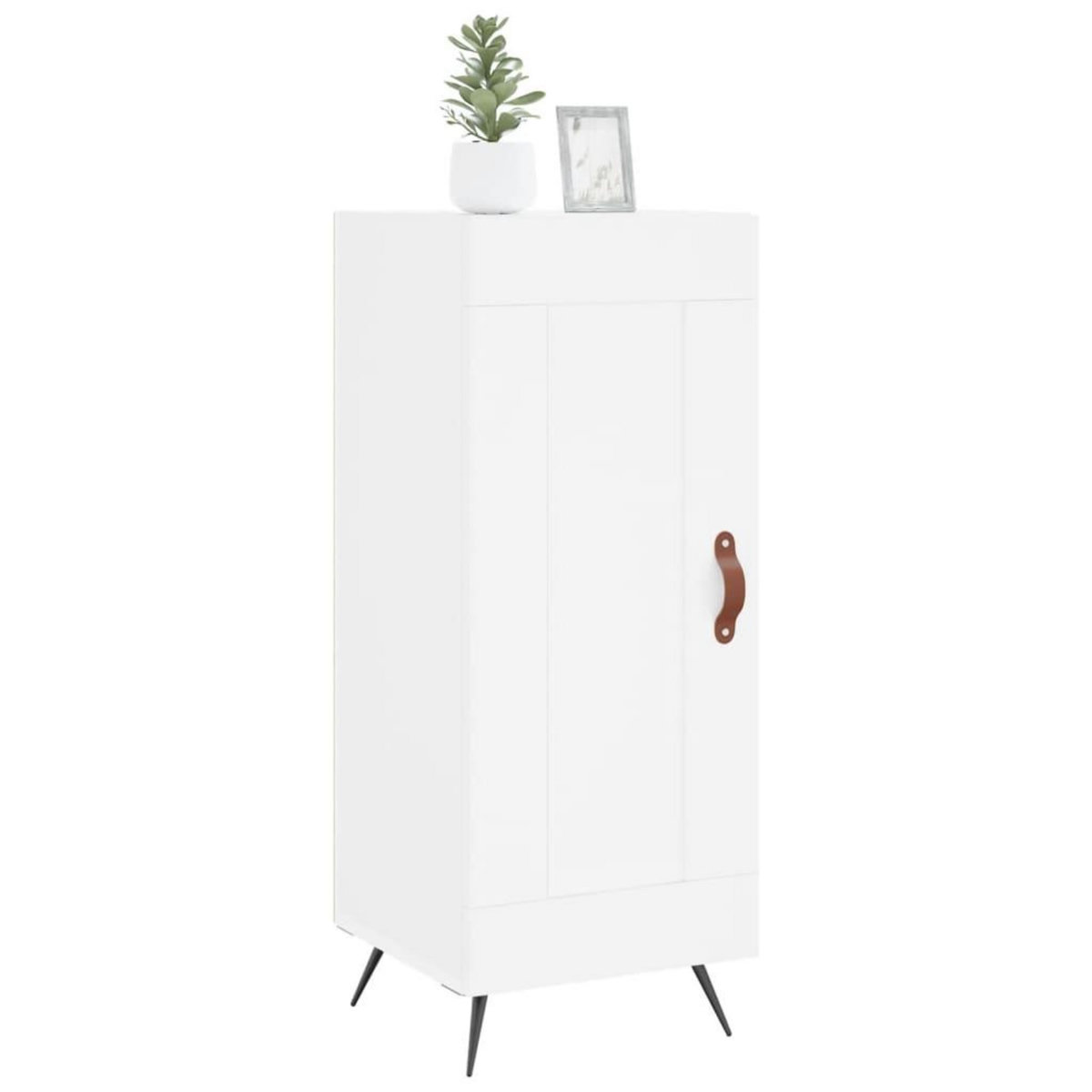 VIDAXL Buffet blanc 34,5x34x90 cm bois d'ingenierie
