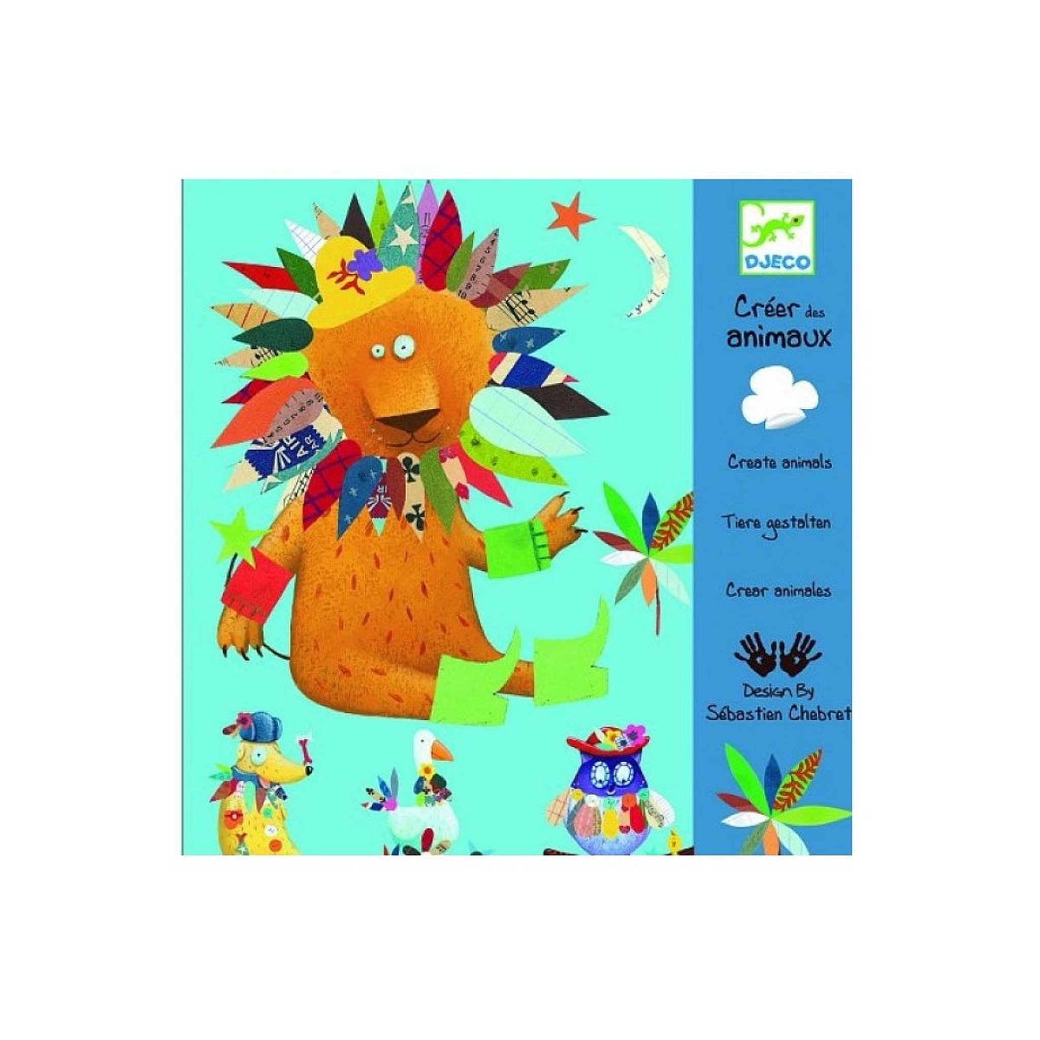Djeco Créer avec des stickers animaux