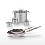 ELO Lot Poêles 24cm & 32cm Elo Bistro Line et 4 Faitouts Elo Citrin