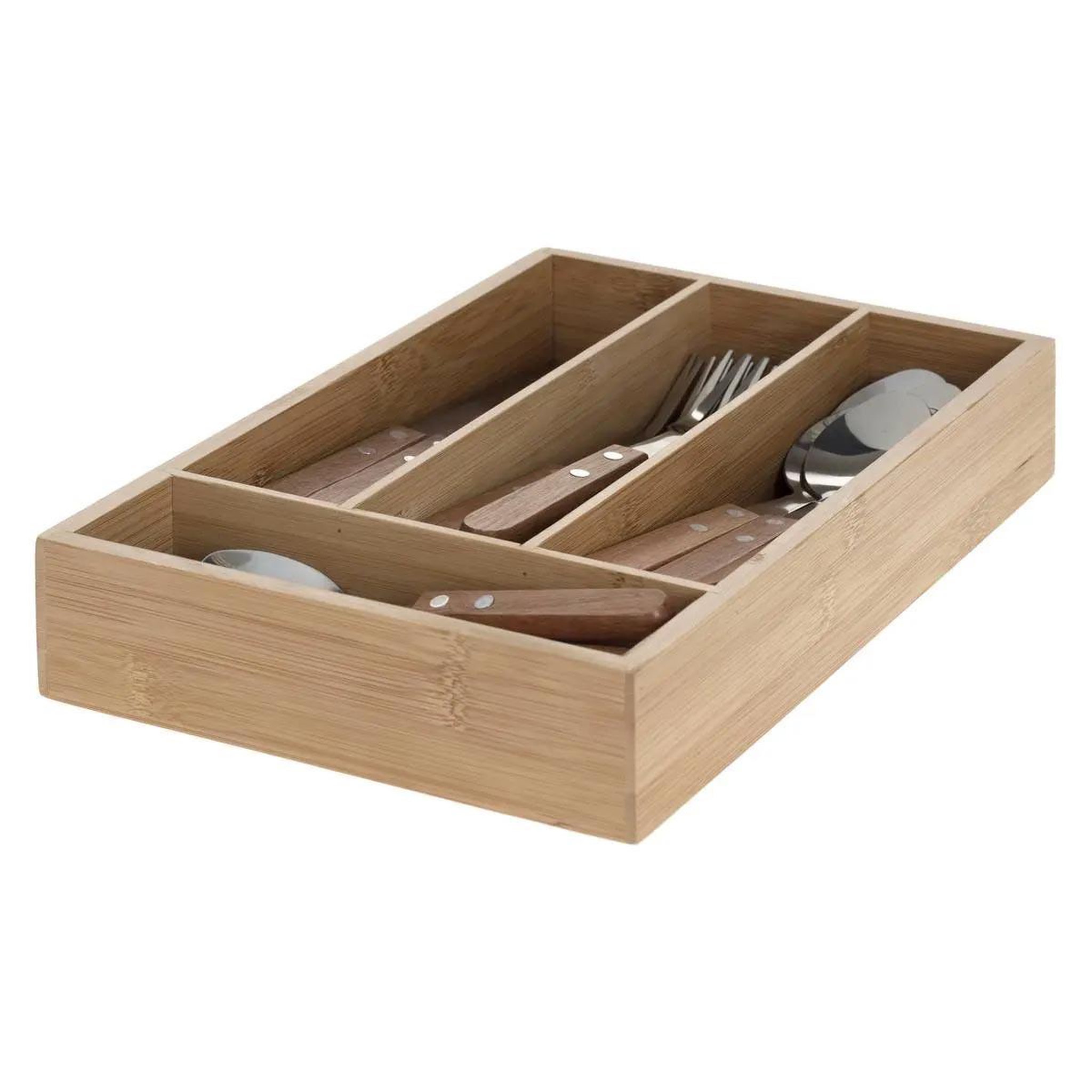 Voir la diapositive 2 : SECRET DE GOURMET Ménagère 24 Pièces & Bac  Cadence  30cm Naturel