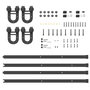 Voir la diapositive 5 : VIDAXL Kit de quincaillerie de porte coulissante 400 cm acier noir