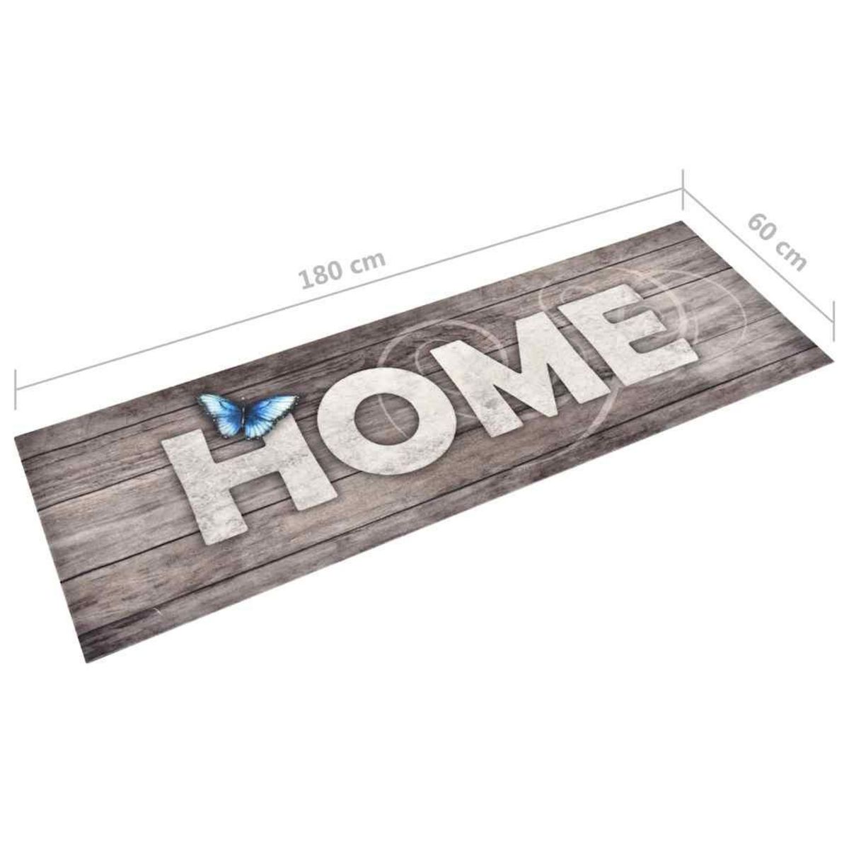 VIDAXL Tapis de cuisine lavable Home 60x180 cm
