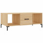 Voir la diapositive 2 : VIDAXL Table basse chene sonoma 102x50x40 cm bois d'ingenierie