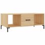 Voir la diapositive 2 : VIDAXL Table basse chene sonoma 102x50x40 cm bois d'ingenierie