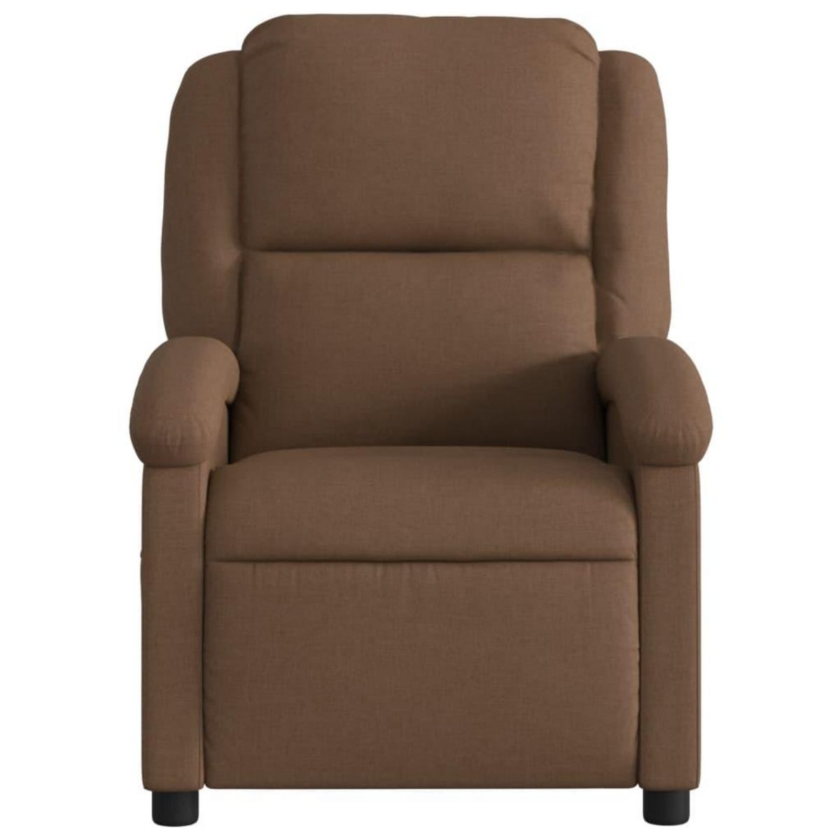 VIDAXL Fauteuil inclinable Marron Tissu