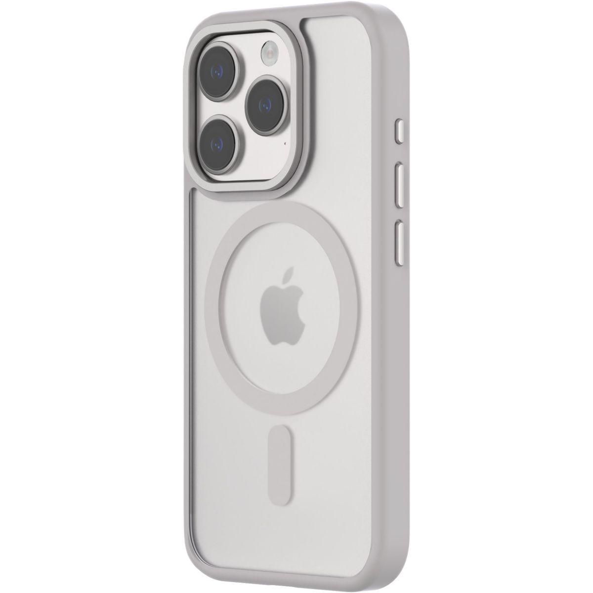 Qdos Coque bumper Iphone 15 Pro MagSafe Hybrid SNAP Blanc
