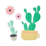 Paris Prix Sticker Puffy  Cactus  10cm Vert