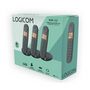 Voir la diapositive 5 : Logicom Téléphone fixe sans fil - LOGICOM - DECT ILOA 350 TRIO - Noir - Sans répondeur