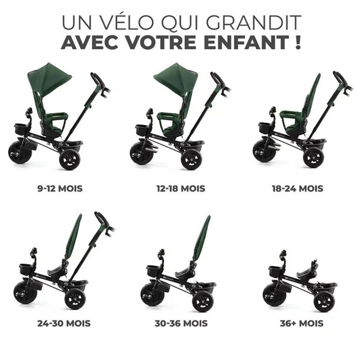 KINDERKRAFT Tricycle évolutif Aveo bébé