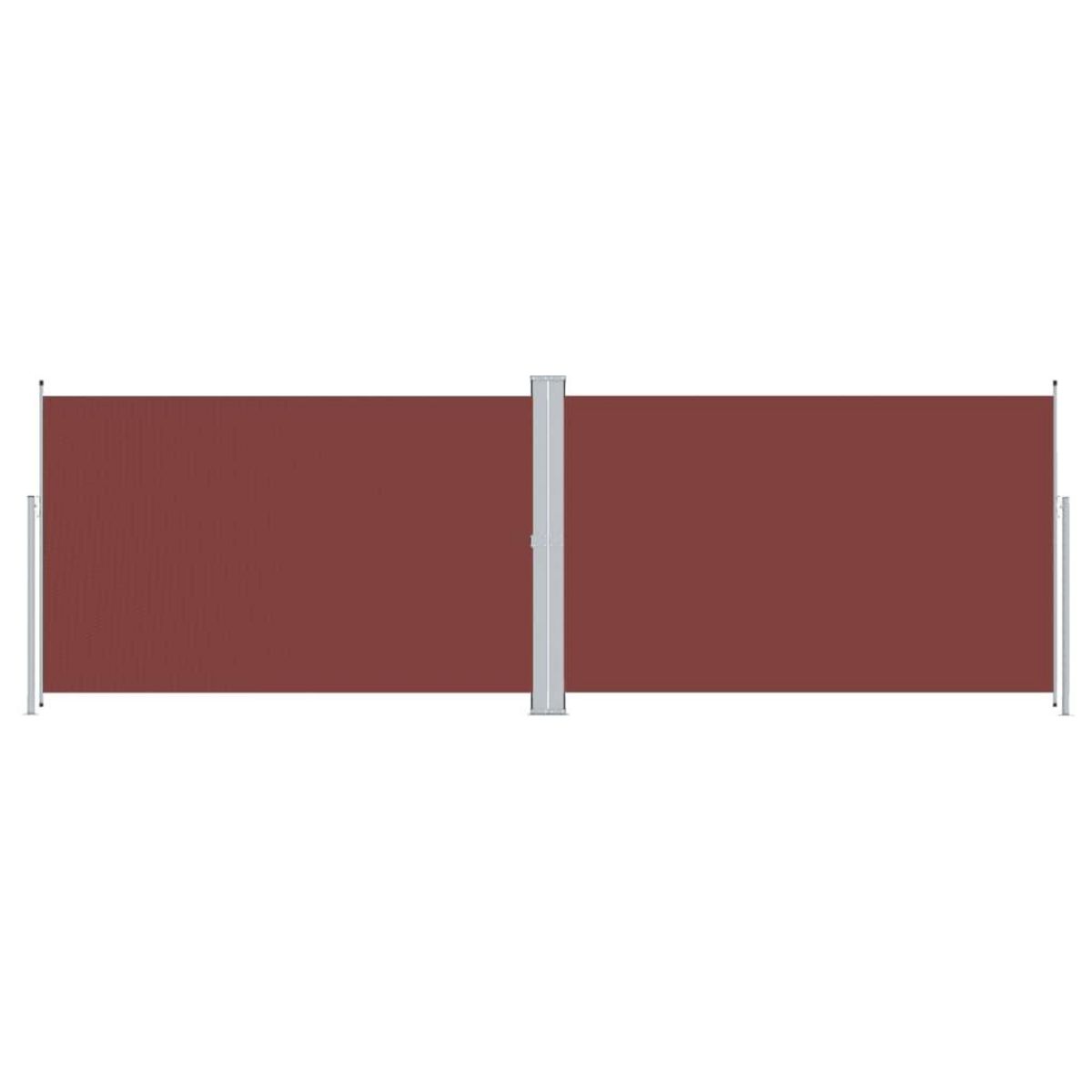VIDAXL Auvent lateral retractable Marron 200x600 cm