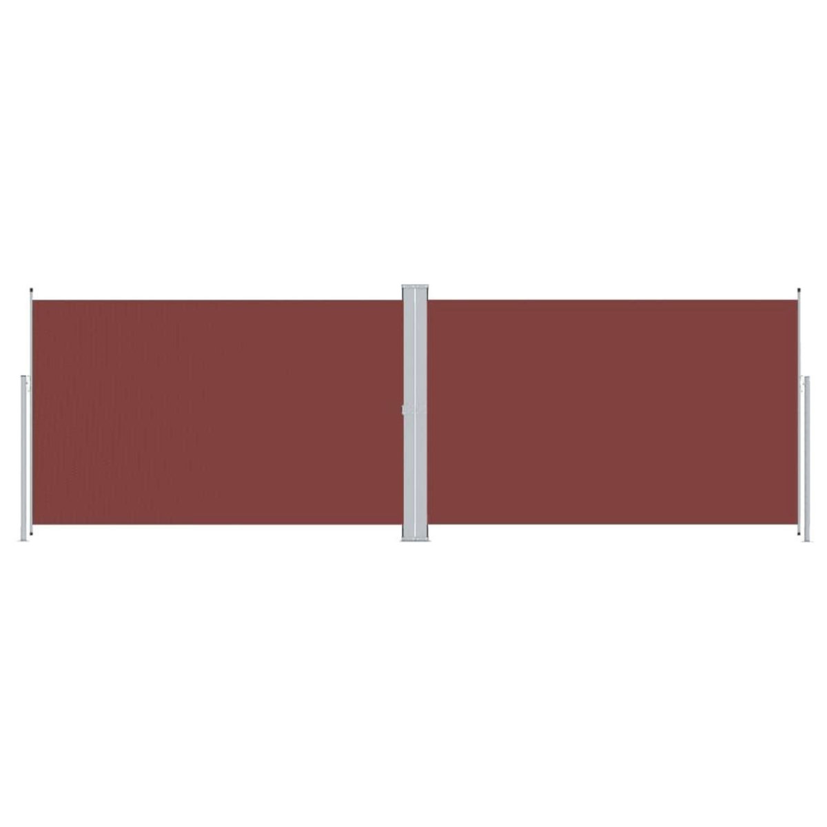 VIDAXL Auvent lateral retractable Marron 200x600 cm