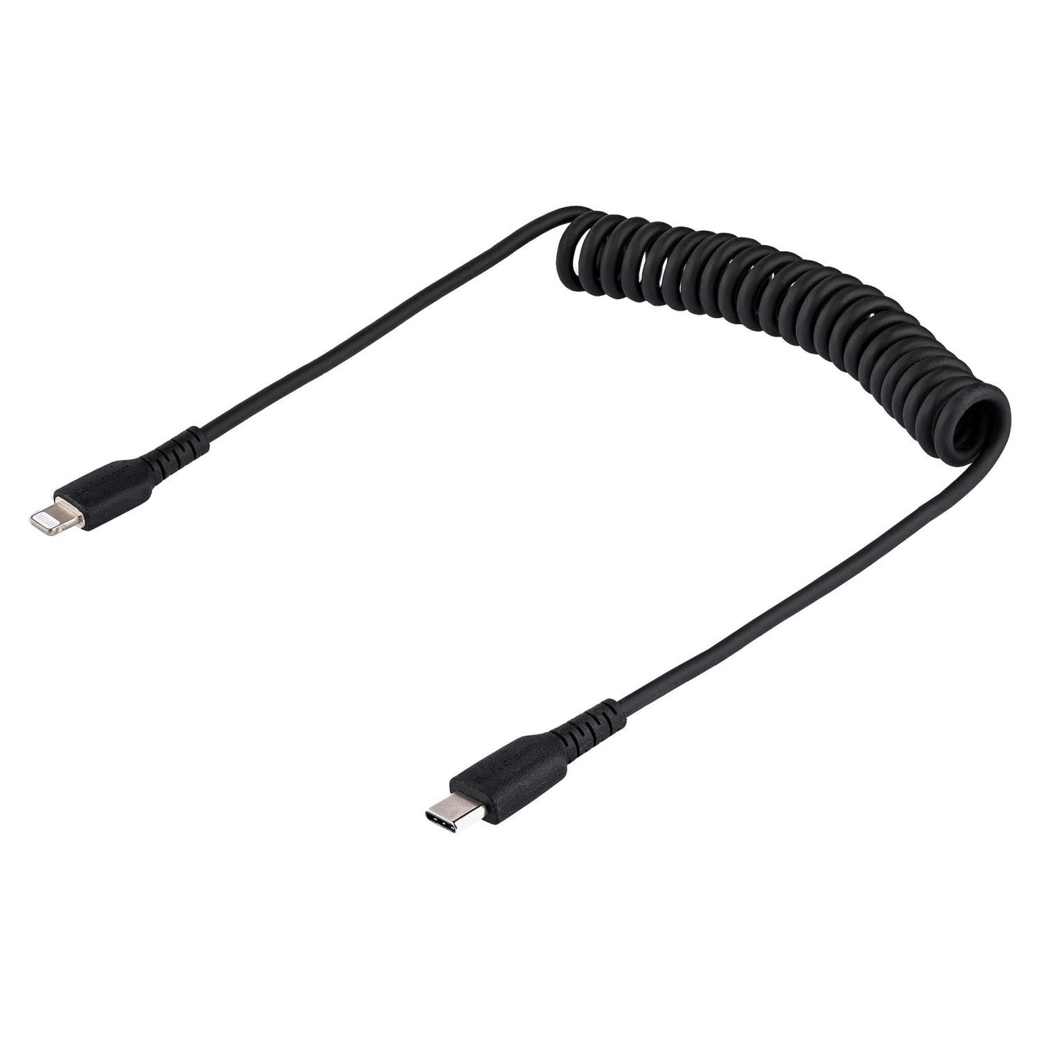 Voir la diapositive 3 : Startech Startech.com câble usb-c vers lightning de 1m - adaptateur usb c vers lightning noir certifié mfi, gaine durable en tpe - câble usb type-c vers lightning - chargeur usb-c vers iphone/lightning très résistant