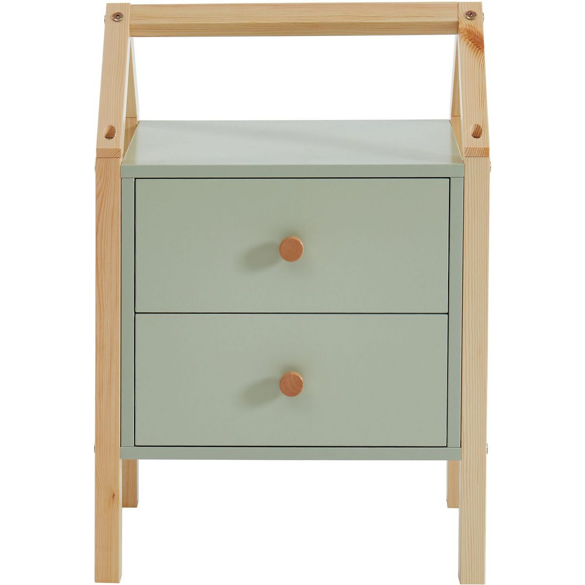 Table de chevet enfant  2 tiroirs L46cm CLEM