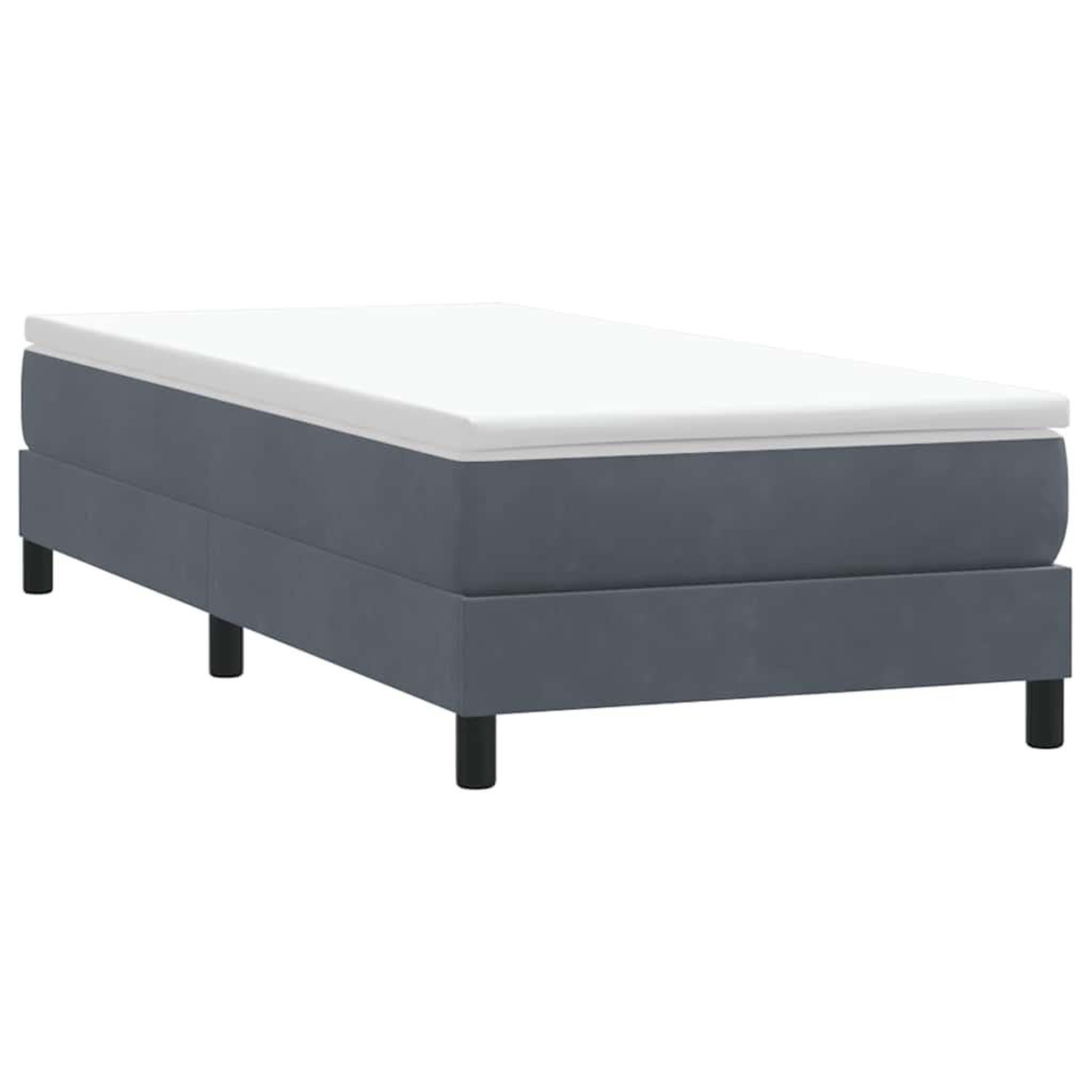 Voir la diapositive 3 : VIDAXL Sommier a lattes de lit sans matelas gris fonce 100x220cm