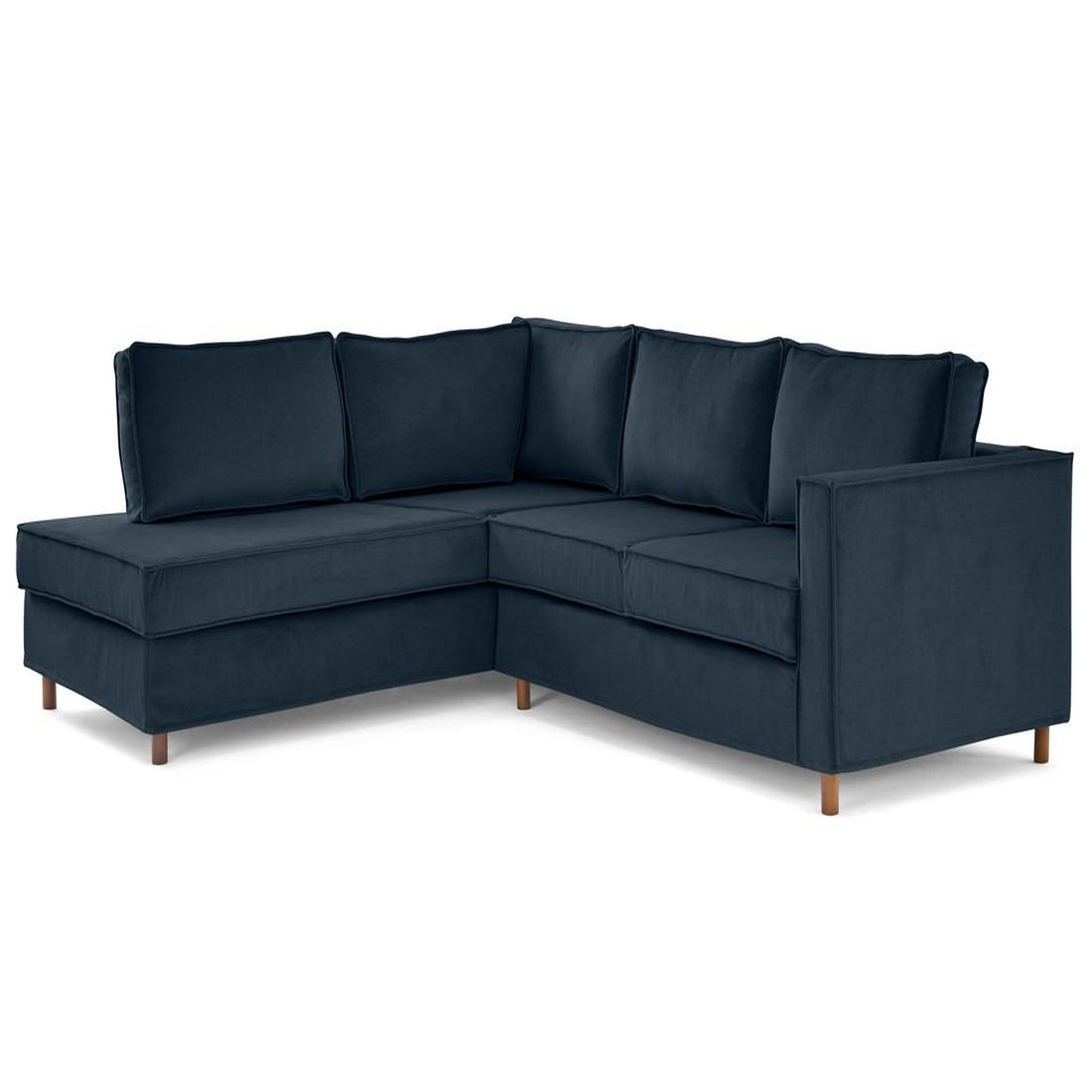 Voir la diapositive 3 : LISA DESIGN Jake - canapé déhoussable d'angle gauche 5 places en velours
