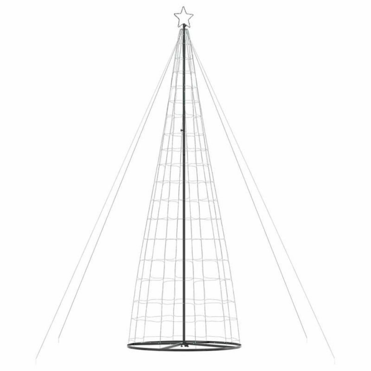 VIDAXL Arbre de Noël lumineux conique 1534 LED bleu 503 cm