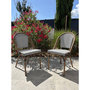 Voir la diapositive 6 : Paris Prix Ensemble Table de Jardin en Terrazzo & 2 Chaises  Bistro  70cm Bleu